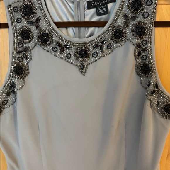 Dress, size XL. Excellent condition. gray with black sequin design on the top. - Picture 2 of 4